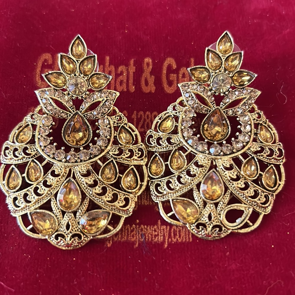 Indian Chandbali set with Necklace